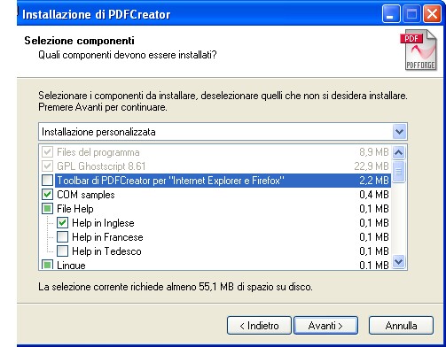 SelcomponentiPdfCreator